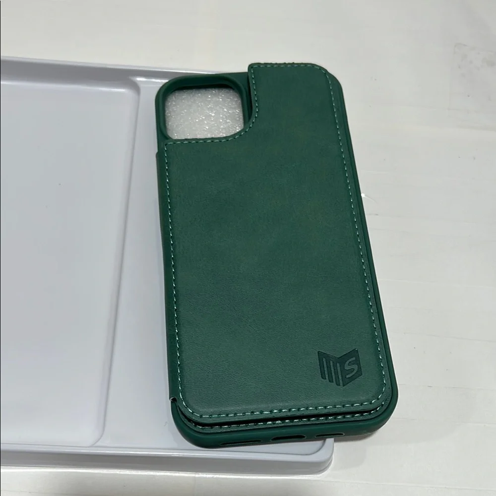 SUANPOT Green Wallet Phone Case IP14Max NWT sea green